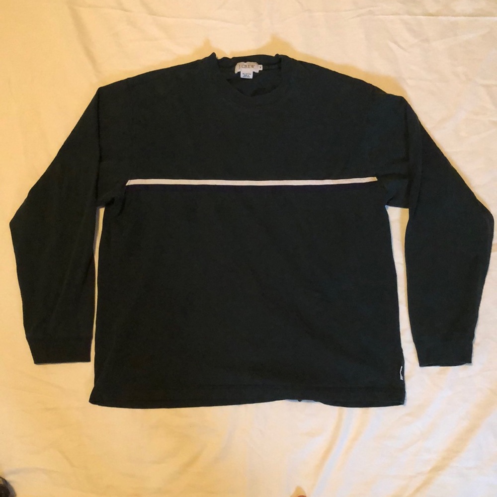 Vintage JCrew med green long sleeve t shirt